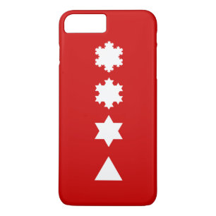 Koch Snowflakes iPhone 8 Plus / 7 Plus Hoesje