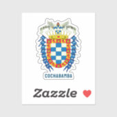 Kochabamba-wapenmantel (Bolivia) Sticker (Vel)