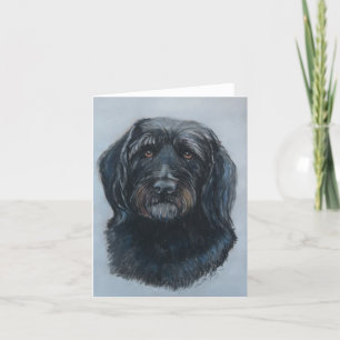 Koda the Golden Doodle Note Card Kaart