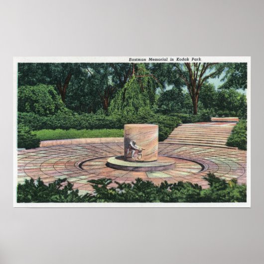 Kodak Park Uitzicht van de Eastman Memorial Poster (Voorkant)