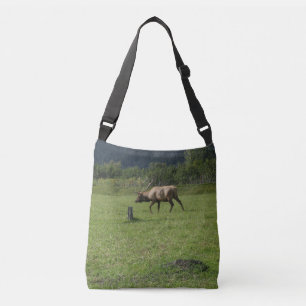 Kodiak Alaska Bull Elk Horns Antler-fotoontwerp Crossbody Tas