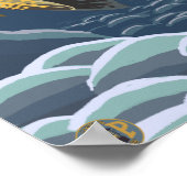 Kodiak, AlaskaCutkeeldoorsnede Poster (Hoek)