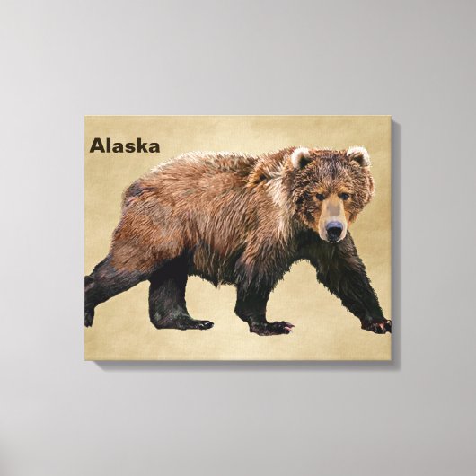 Kodiak-Beer Canvas Afdruk (Voorkant)