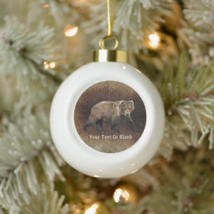 Kodiak-Beer Keramische Bal Ornament