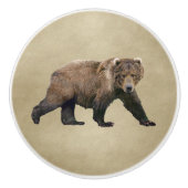 Kodiak-Beer Keramische Knop (Voorkant)