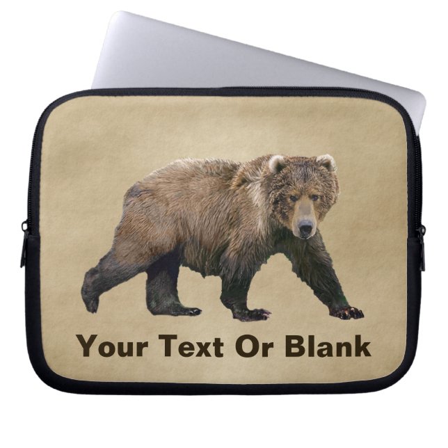 Kodiak-Beer Laptop Sleeve (Voorkant)