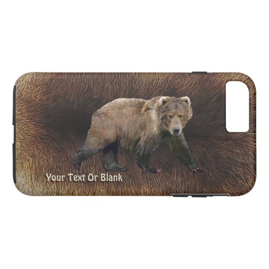 Kodiak Beer on Cariou Fur Case-Mate iPhone Case (Achterkant (Horizontaal))