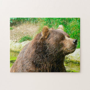 Kodiak-Beren. Jigzaag Puzzle Legpuzzel