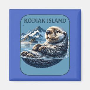 Kodiak Island Zeeotter Alaska Magneet