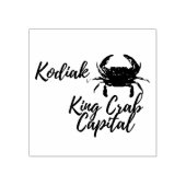 Kodiak krab capita hout kunst stempel (Afrduk)