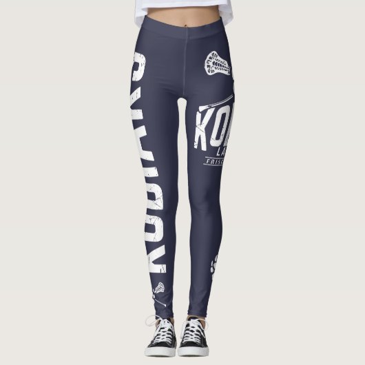 Kodiak Lacrosse - Blauwe Leggings (Voorkant)