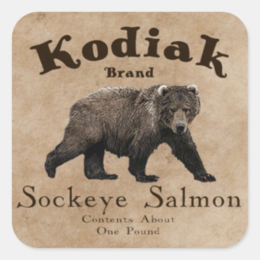  Kodiak Salmon Label (Voorkant)