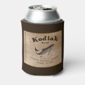 Kodiak Salmon Label Blikjeskoeler (Blikje Achterkant)