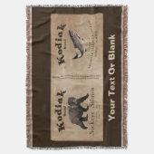 Kodiak Salmon Label Deken (Voorkant Verticaal)