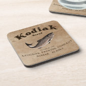  Kodiak Salmon Label Drankjes Onderzetter (Linkerzijde)