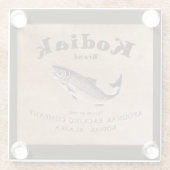  Kodiak Salmon Label Glazen Onderzetter (Achterkant)