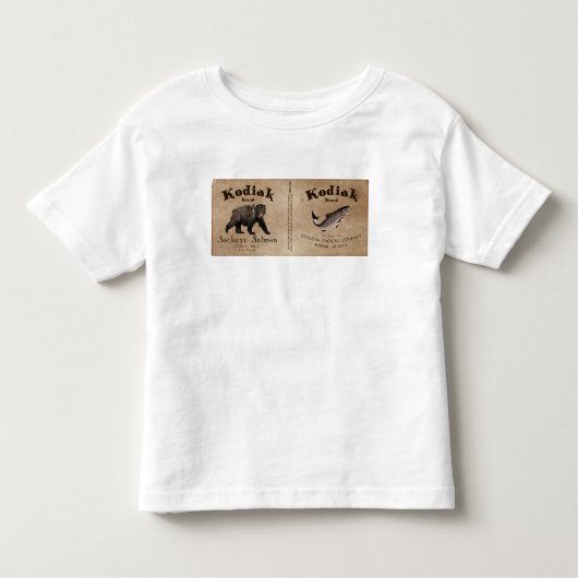  Kodiak Salmon Label Kinder Shirts (Voorkant)