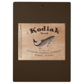 Kodiak Salmon Label Klembord (Achterkant)
