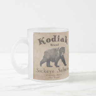 Kodiak Salmon Label Matglas Koffiemok