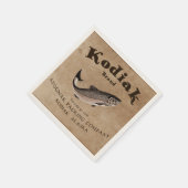 Kodiak Salmon Label Servetten (Hoek)