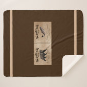  Kodiak Salmon Label Sherpa Deken (Voorkant (horizontaal))