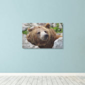 Kodiakbeer Canvas Afdruk (Insitu (Houten vloer))