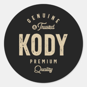 Kody Genuine en Trusted - naam Kody Ronde Sticker