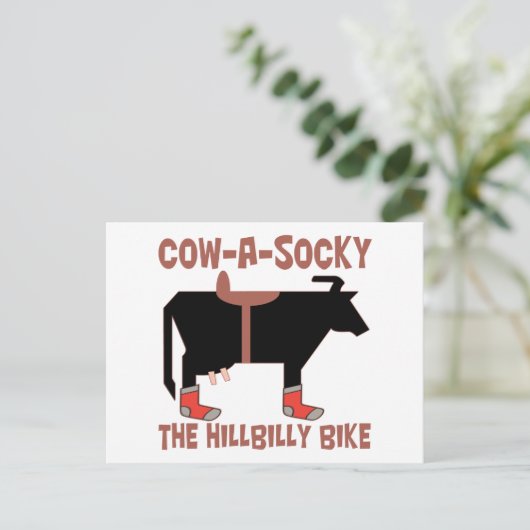 Koe A Socky Briefkaart (Staand voorkant)