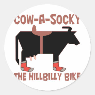 Koe A Socky Ronde Sticker