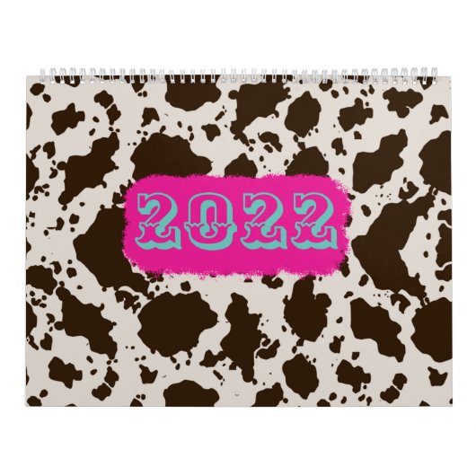 Koe afdrukken kalender (Hoes)