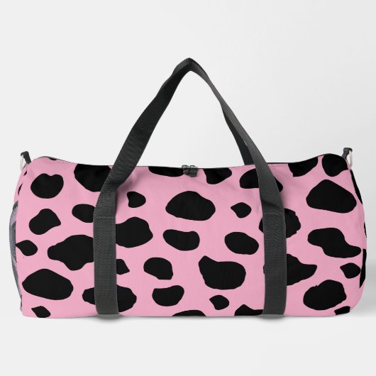 Koe afdrukken, Koe Patroon, Koe spots, roze Koe Plunjezak (Achterkant)