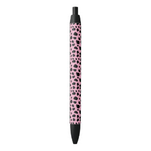 Koe afdrukken, Koe Patroon, Koe spots, roze Koe Zwarte Inkt Pen