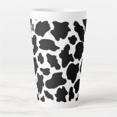 Koe afdrukken latte mok (Voorkant)