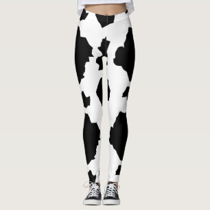 Koe afdrukken leggings