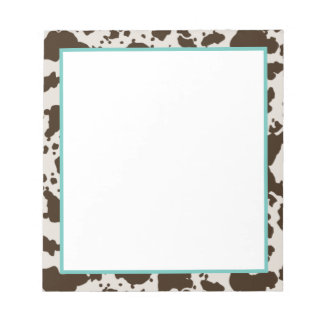 Koe afdrukken notitieblok