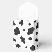 Koe Afdrukken zwart en wit Bedankdoosjes (Geopend)