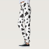 Koe Afdrukken zwart en wit Leggings (Links)