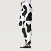 Koe Afdrukken zwart en wit Leggings (Links)