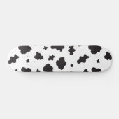 Koe Afdrukken zwart en wit Skateboard (Horizontaal)