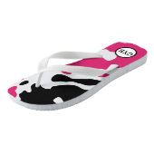 Koe Afdrukmonogram Teenslippers (Schuin)