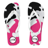 Koe Afdrukmonogram Teenslippers (Voetbed)