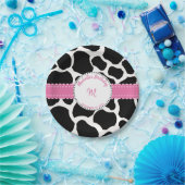 Koe Afdrukroze zwarte Bord op jaarbasis (Feest)