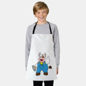 Koe als ambachtsman met Hammer Schort (Gedragen)