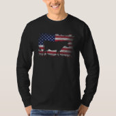 Koe - Amerikaanse vlag - Koe VS-patriot T-shirt (Voorkant)