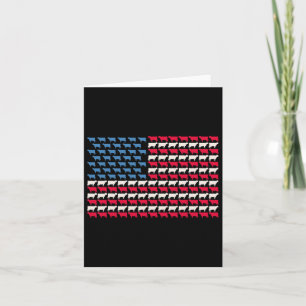 Koe Amerikaanse Vlag Vaars VS 4 juli Boerderij Vee Kaart
