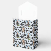 Koe Animal Pattern Design Bedankdoosjes (Geopend)