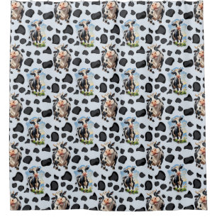 Koe Animal Pattern Design Douchegordijn