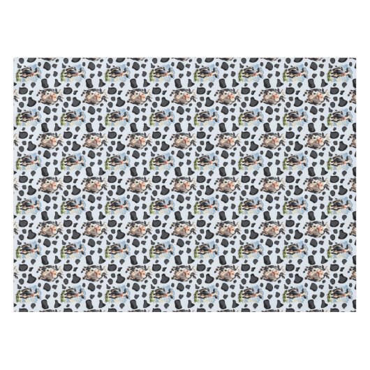 Koe Animal Pattern Design Tafelkleed (Voorkant (Horizontaal))