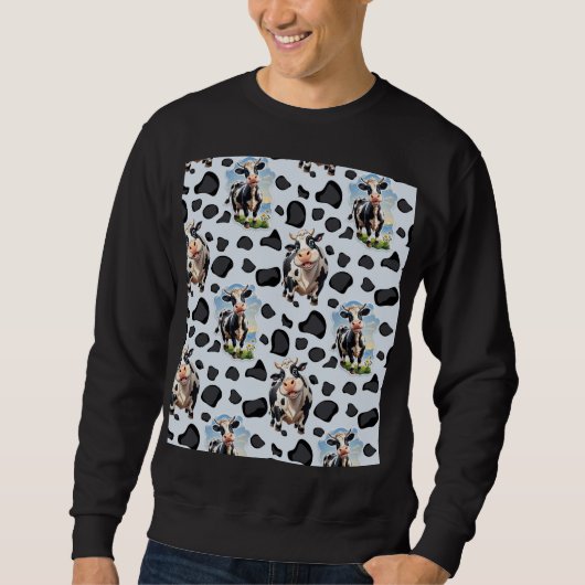 Koe Animal Pattern Design Trui (Voorkant)