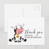 Koe Baby Creditcard Briefkaart (Voorkant / Achterkant)